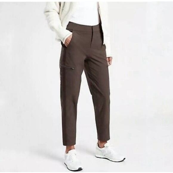 Athleta Pants - Athleta‎ Wander Hybrid Pants Walnut Brown Womens Sz 6 Zippered Pockets
